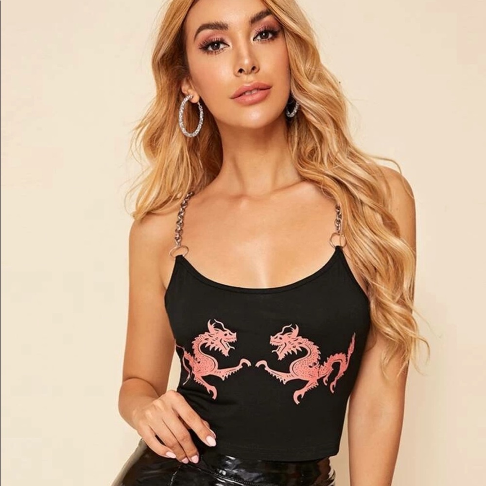 SheIn dragon chain tank